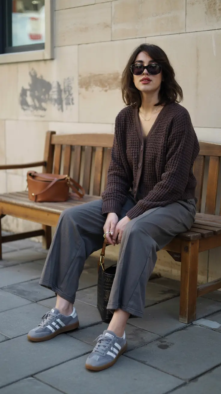 early winter outfits Relaxed Layers with Effortless Charm