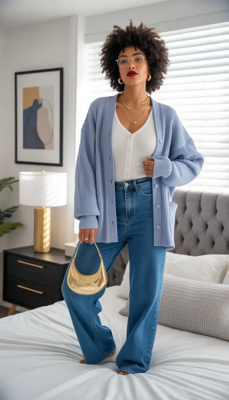 outfits ideas Blue Mood Glow