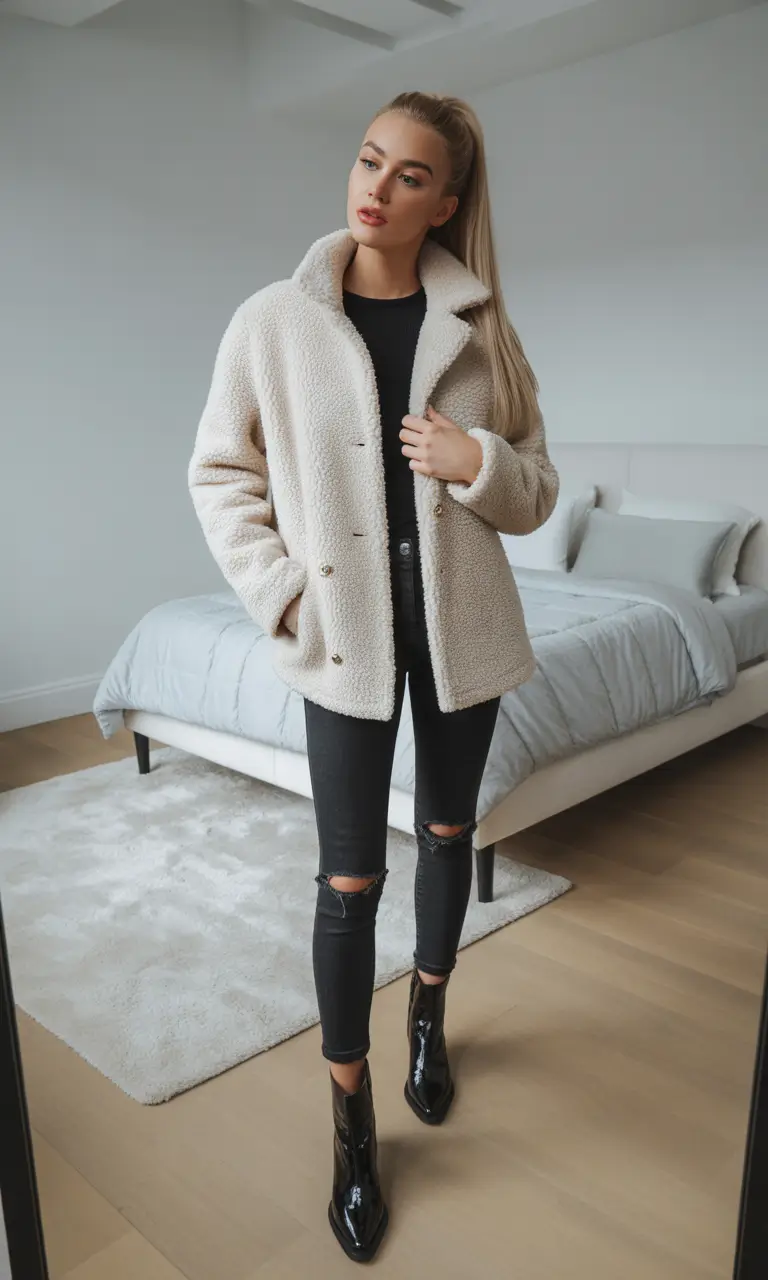 outfits ideas Monochrome Softness