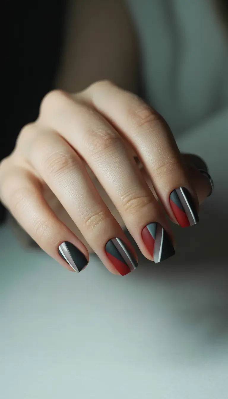 dark winter nails designs velvet alloy lines