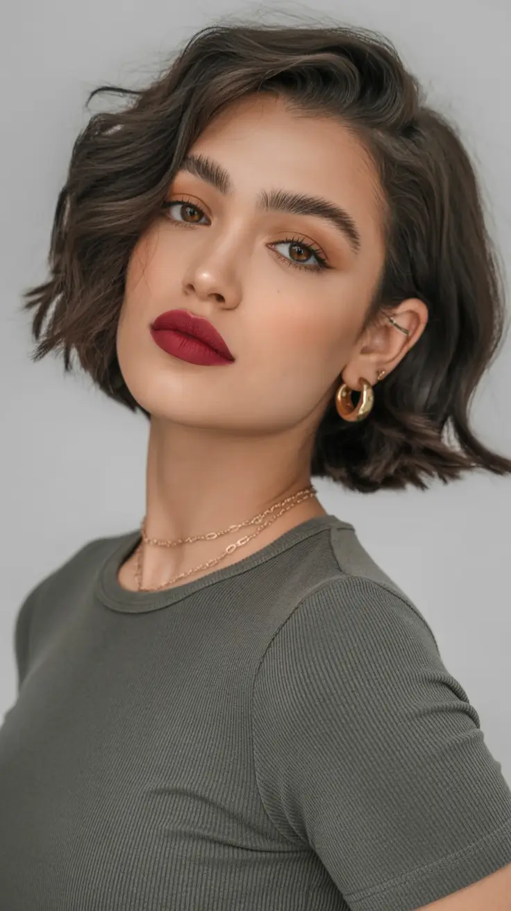 Bob Hairstyles Ideas Winter 2025-2026 Textured Side-Part Bob