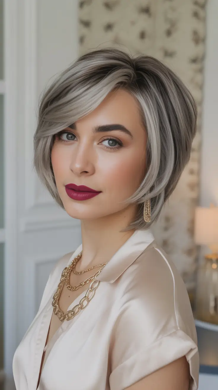 Bob Hairstyles Ideas Winter 2025-2026 Layered Ash Bronde Bob