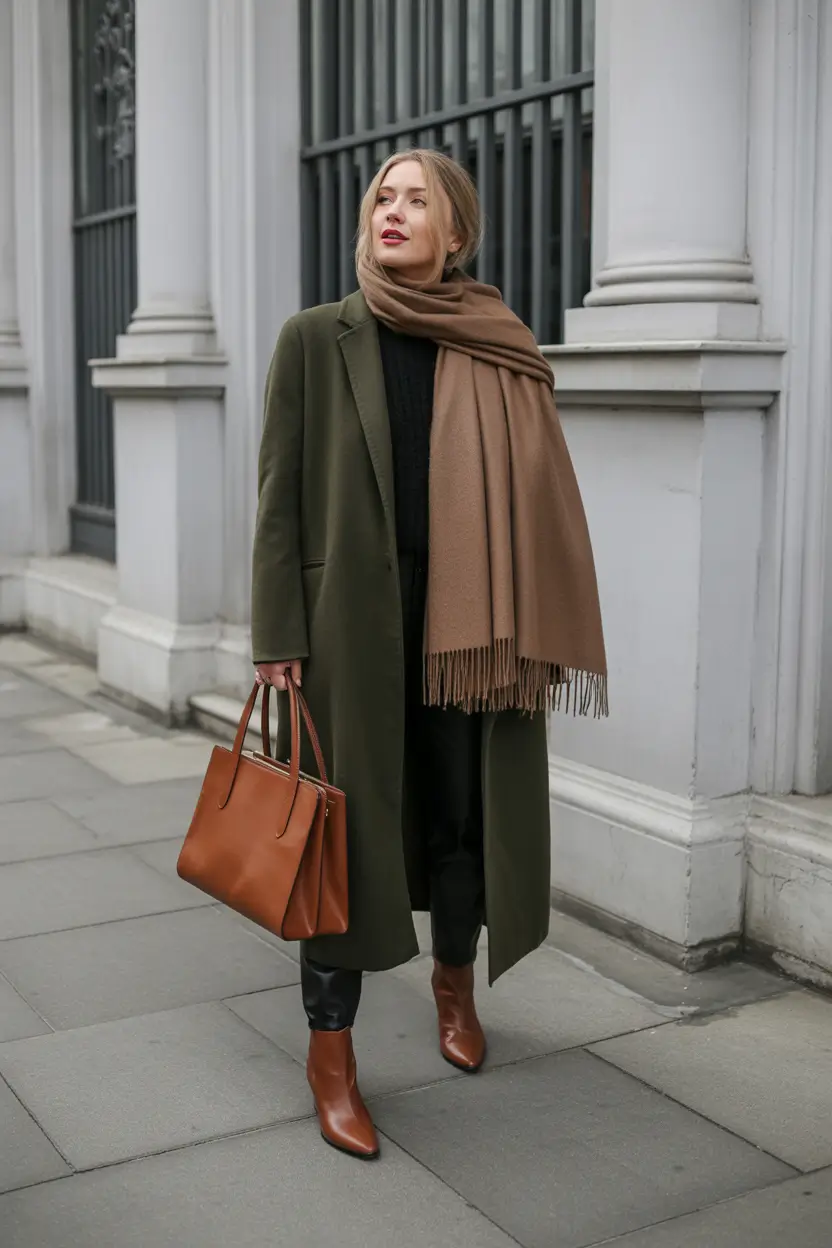 casual winter outfits Elegant Neutrals With a Timeless Twist