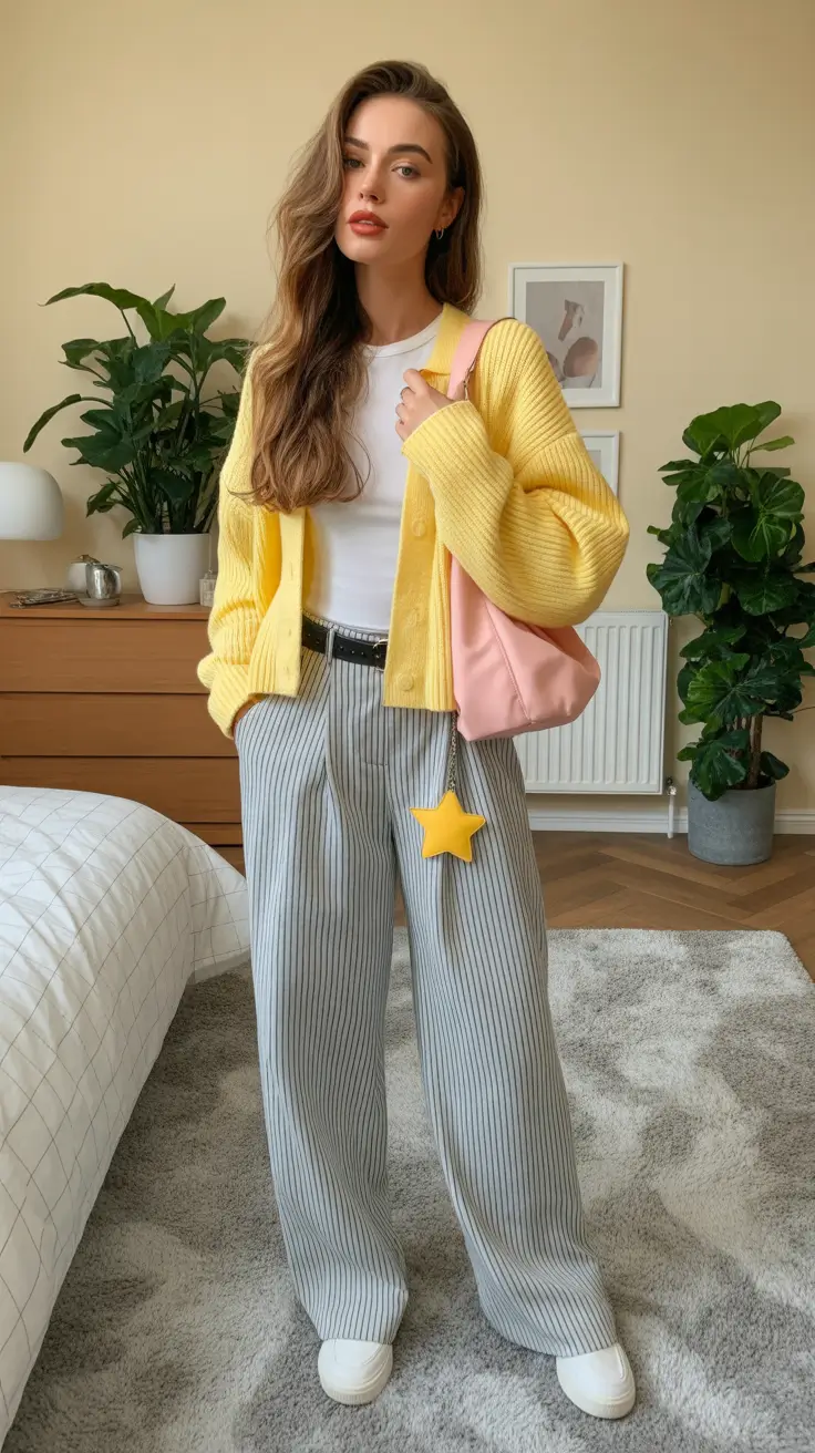 comfy outfits for women 2026 playful yellow edit