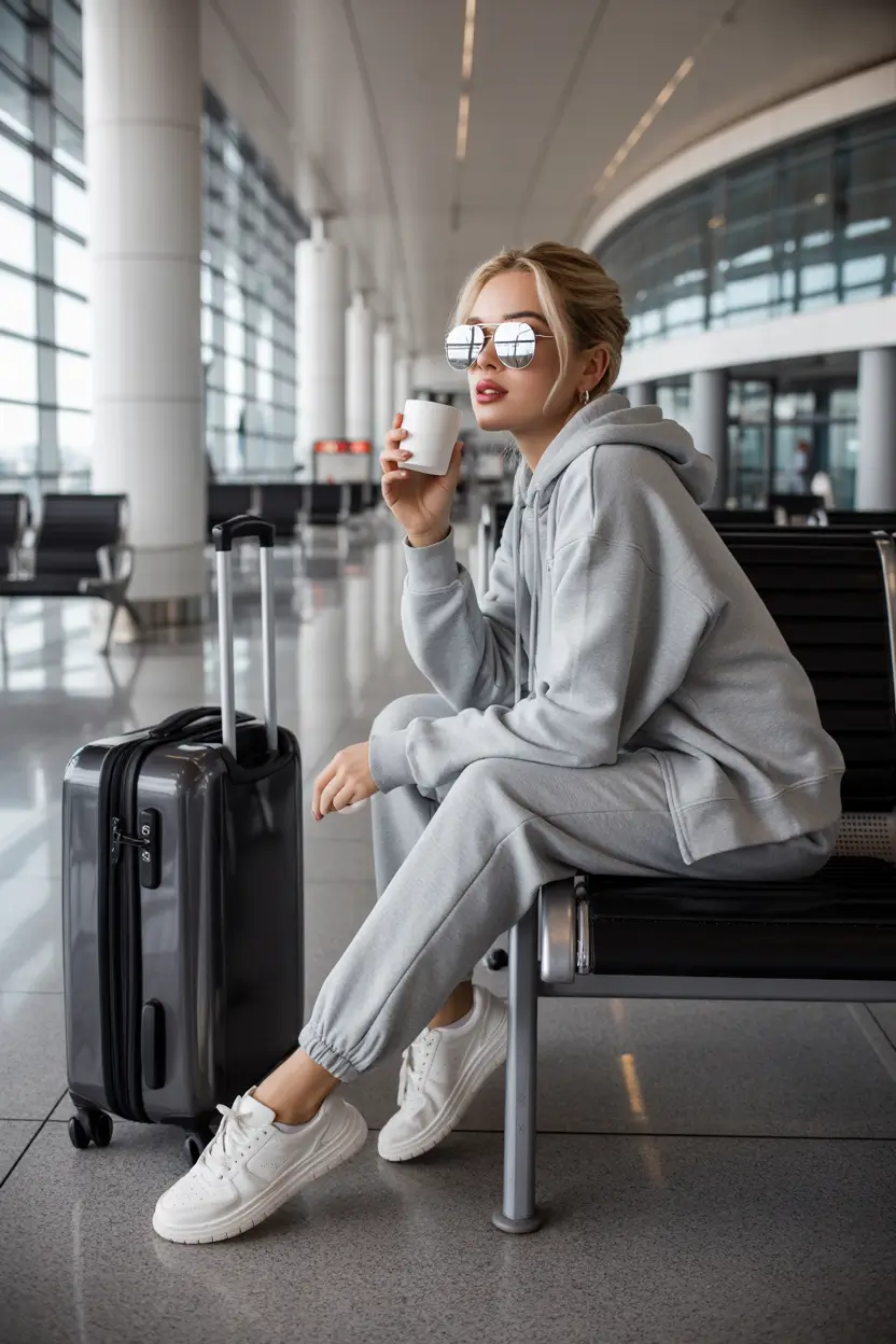 comfy outfits for women 2026 airport cool and comfy