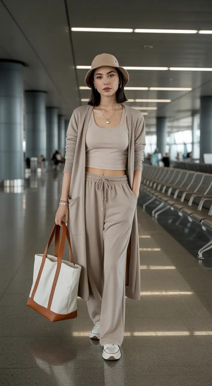 comfy outfits for women 2026 neutral jetset glow