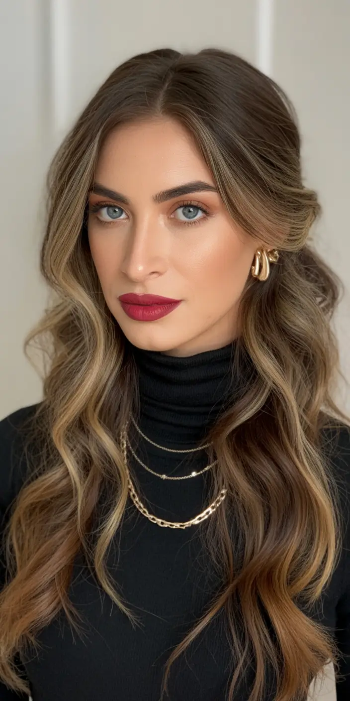 Cute Hairstyles for Winter 2025-2026 Classic Waves with a Polished Finish