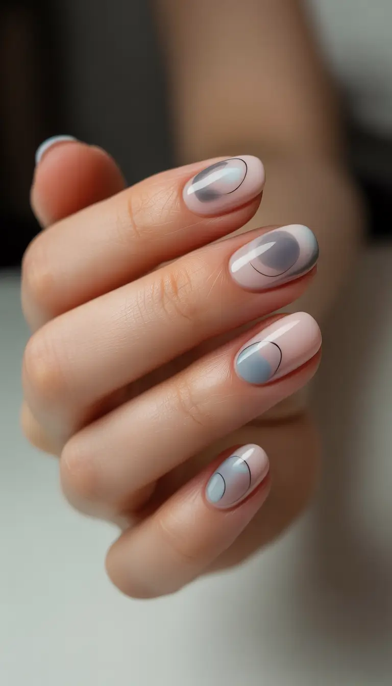 cute winter nails 2025-2026 soft gray aura