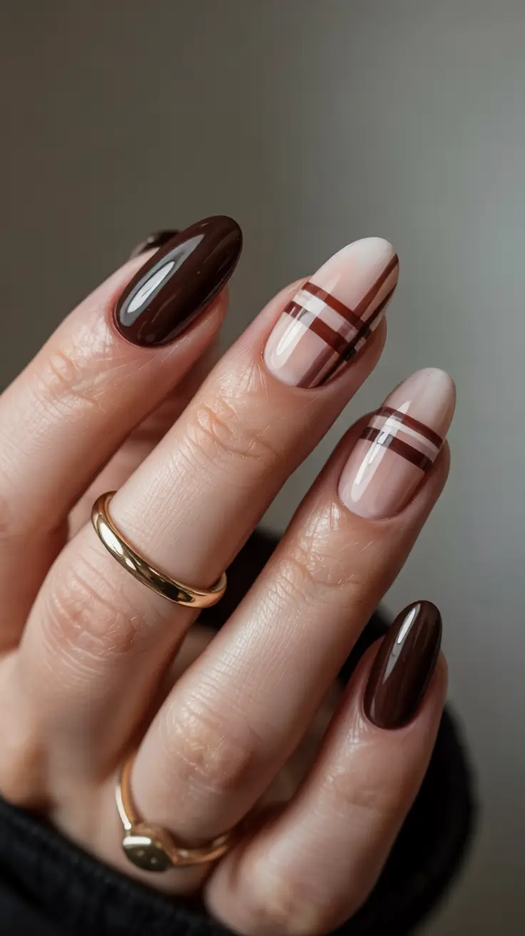 fall/winter nails color Velvet Green Elegance