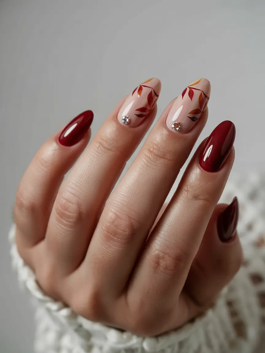 fall/winter nails color Glossy Mocha Perfection