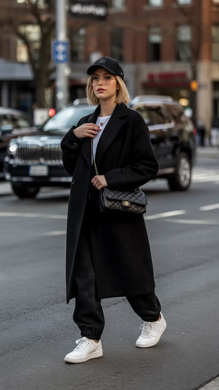 Fashion Inspo for Winter 2025 2026 All Black Sporty Elegance