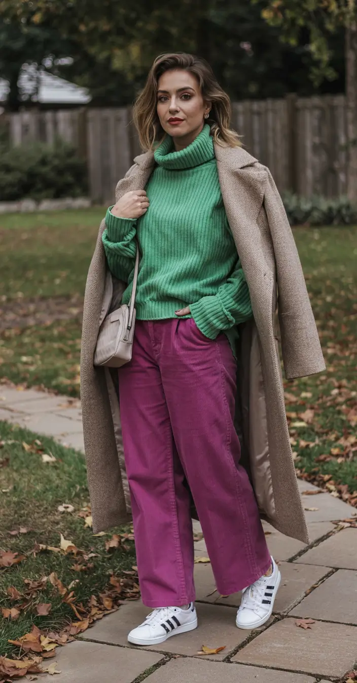 winter fashion inspo Unexpected Color Clash