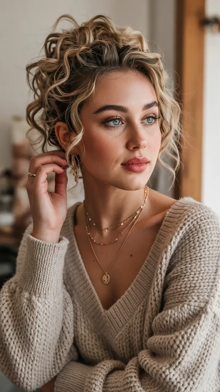 November 2025 Fresh Hairstyles Ideas Curly High Bun With Volume