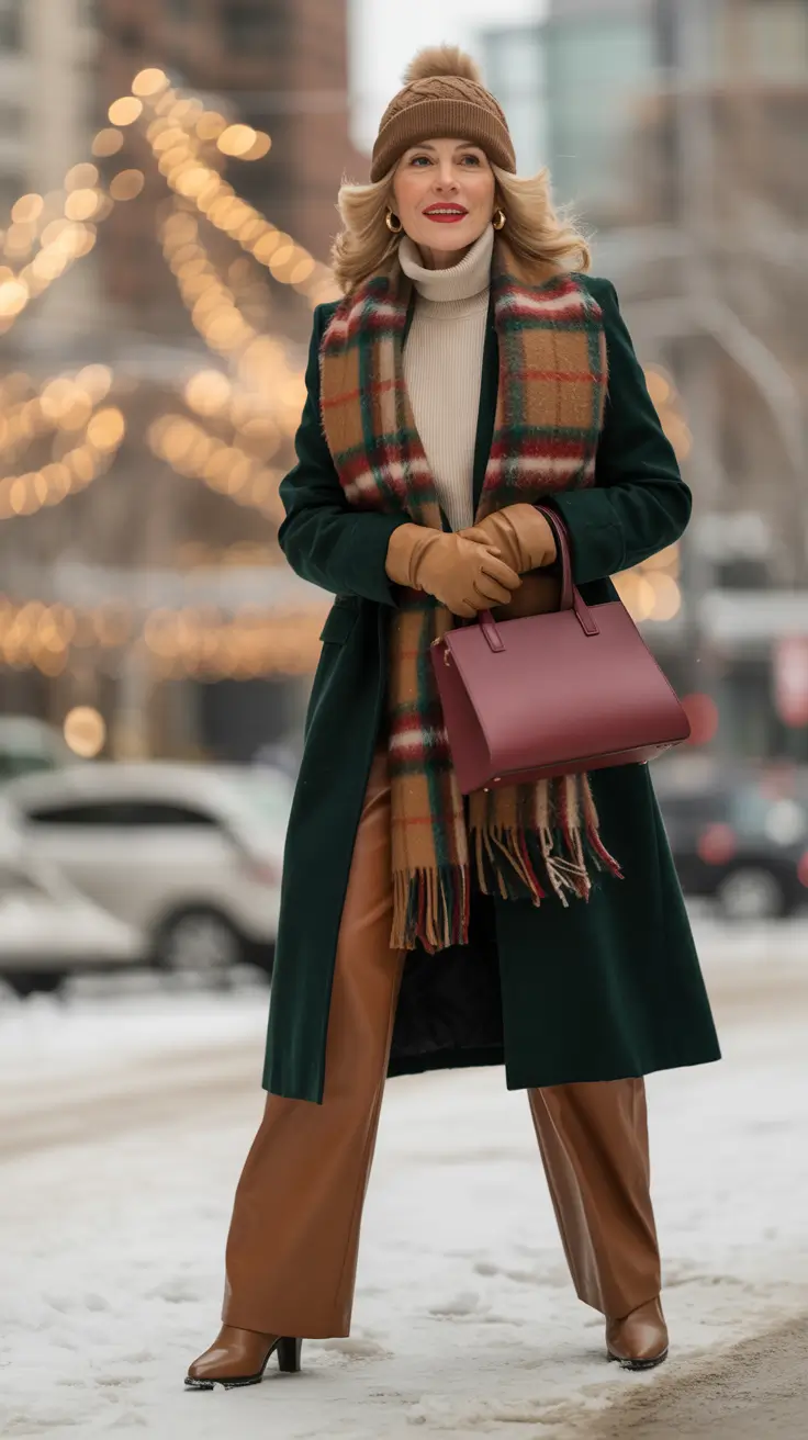 winter outfits over 50 older women chic warm caramel layers with a chic twist