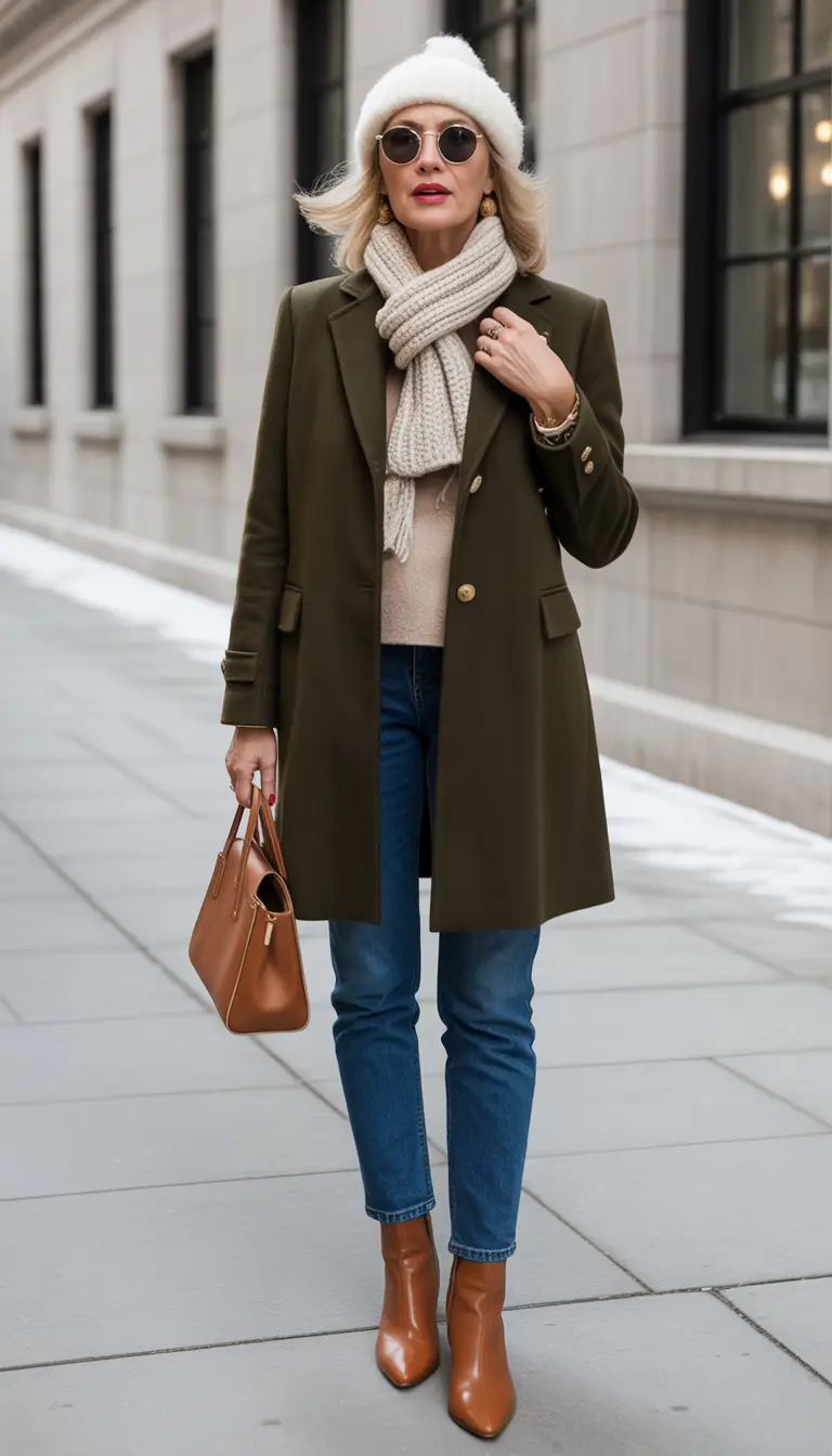 winter outfits over 50 city chic in neutrals