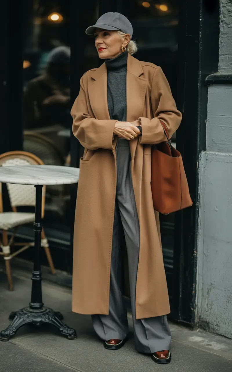 winter outfits over 50 tailored camel elegance