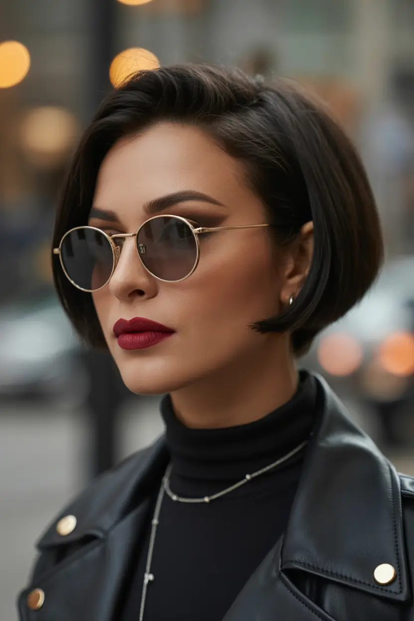 winter pixie haircuts Polished Sleek Pixie Bob