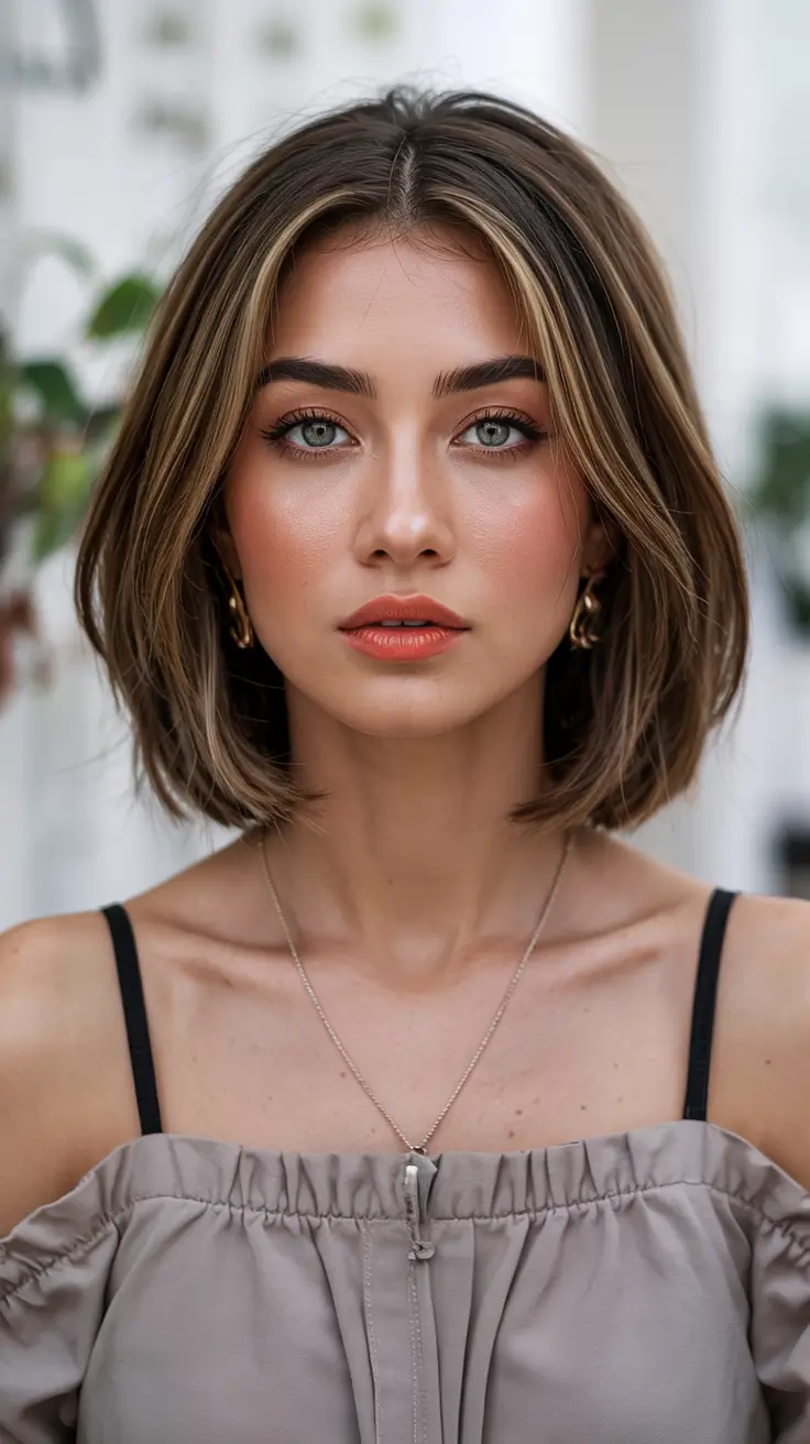 short winter haircuts Classic Rounded Lob With Volume