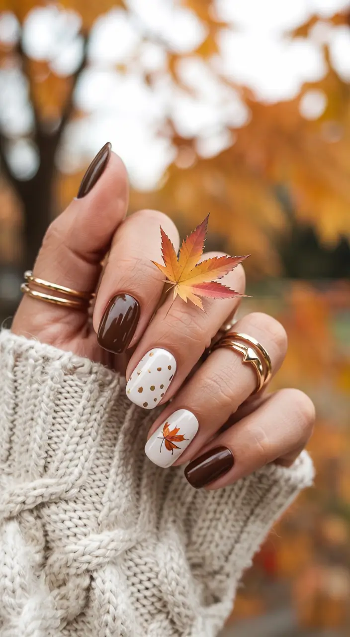 fall winter nails Autumn Story Nails