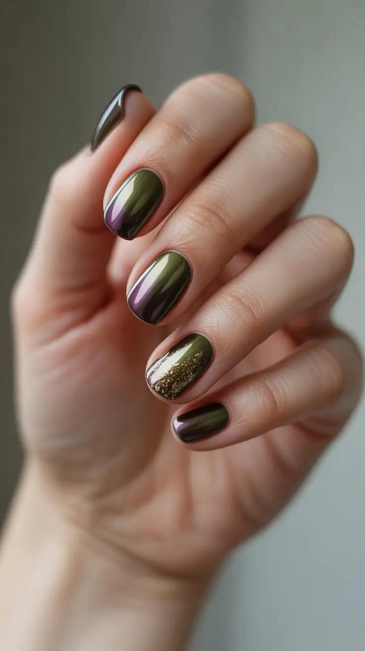 dark-winter-nail-colors-bronze-reflections-with-subtle-sparkle