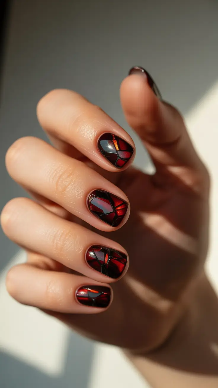 dark-winter-nail-colors-ruby-stained-glass