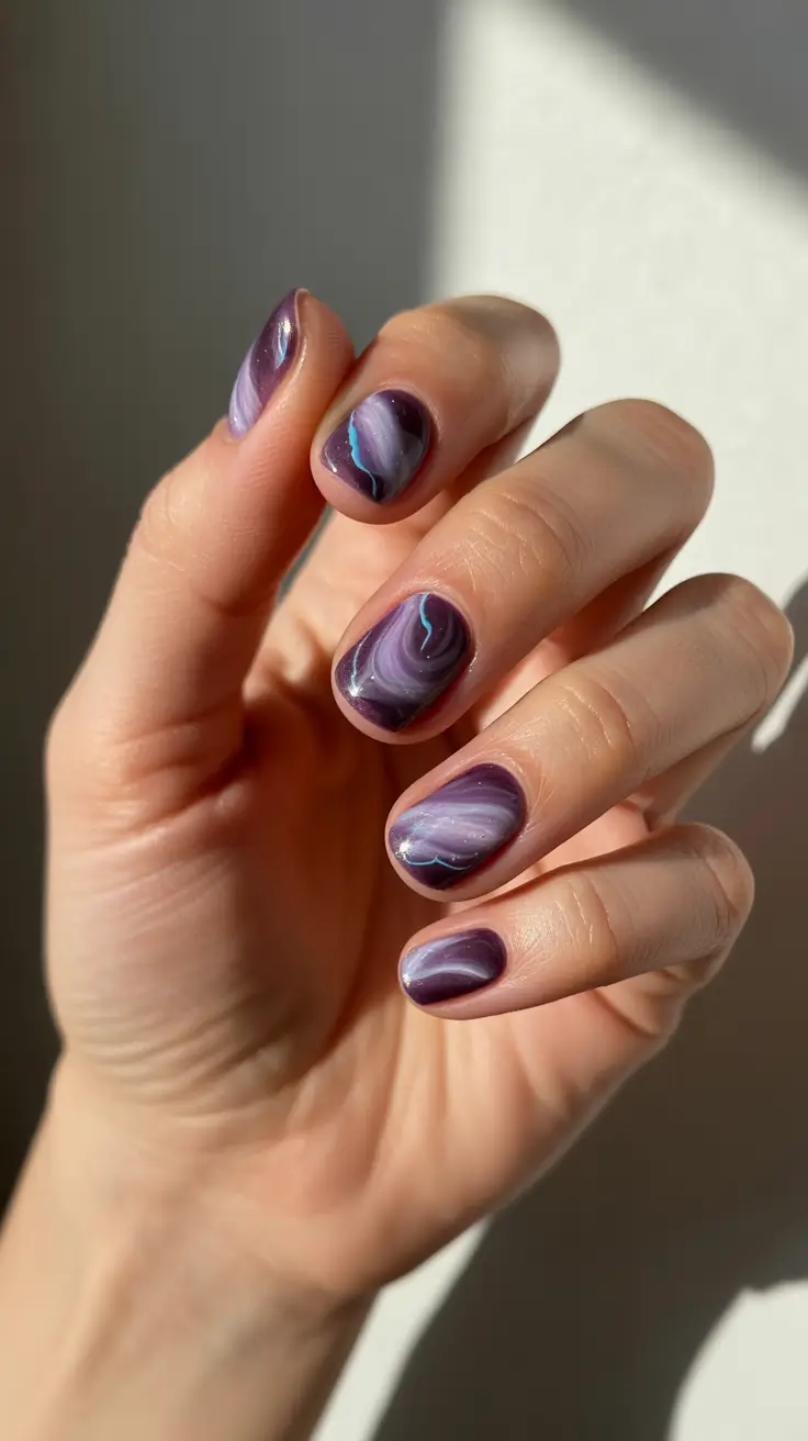 dark-winter-nail-colors-lilac-smoke-with-electric-veins