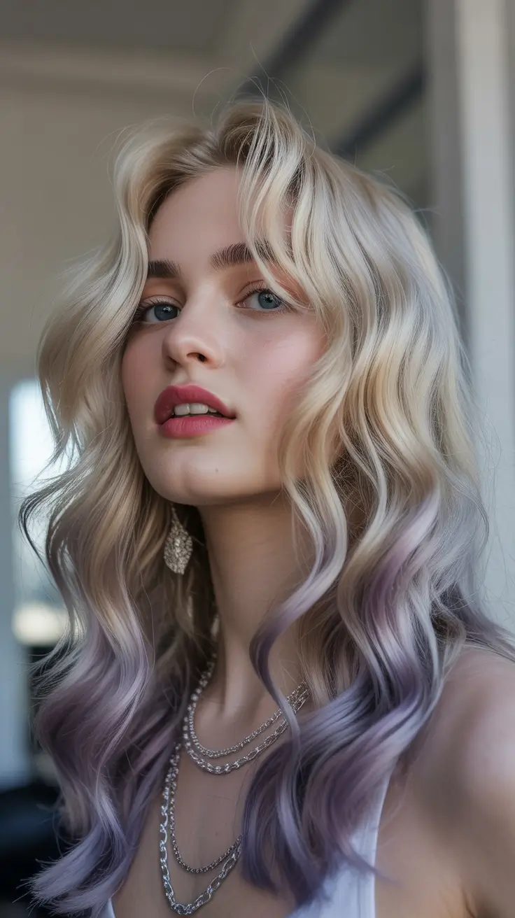 Winter 2025-2026 Hair Colors Ideas for Blondes Soft Creamy Blonde with Sleek Layers