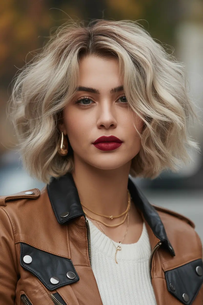 Winter 2025-2026 Hair Colors Ideas for Blondes High-Shine Pearl Blonde