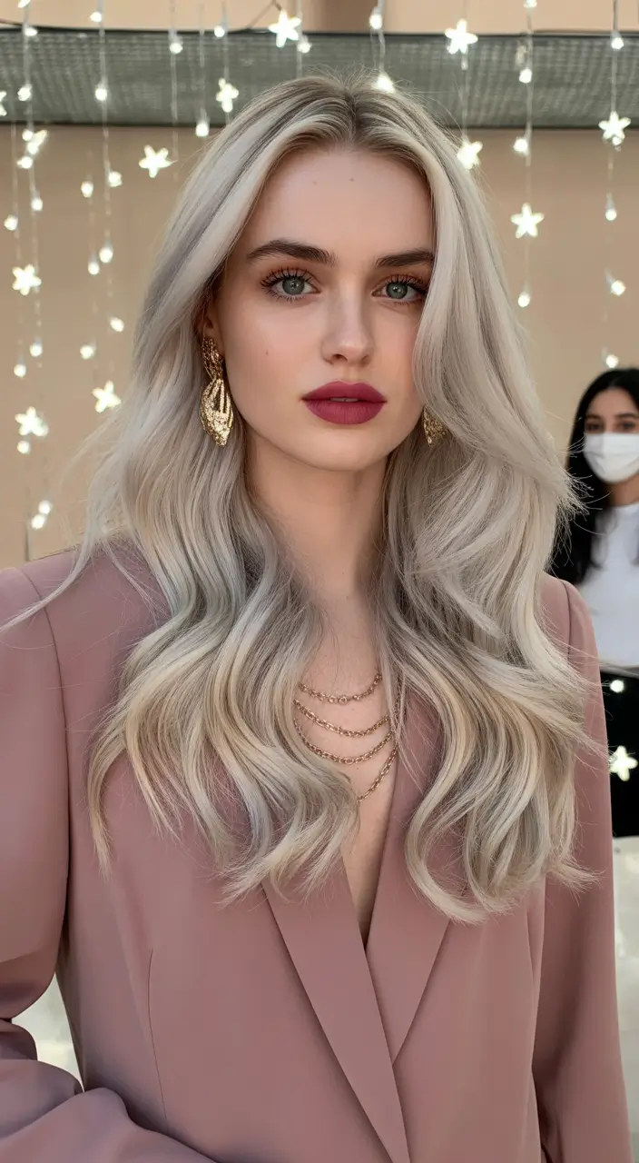 Winter 2025-2026 Hair Colors Ideas for Blondes Short Platinum Crop with Root Shadow