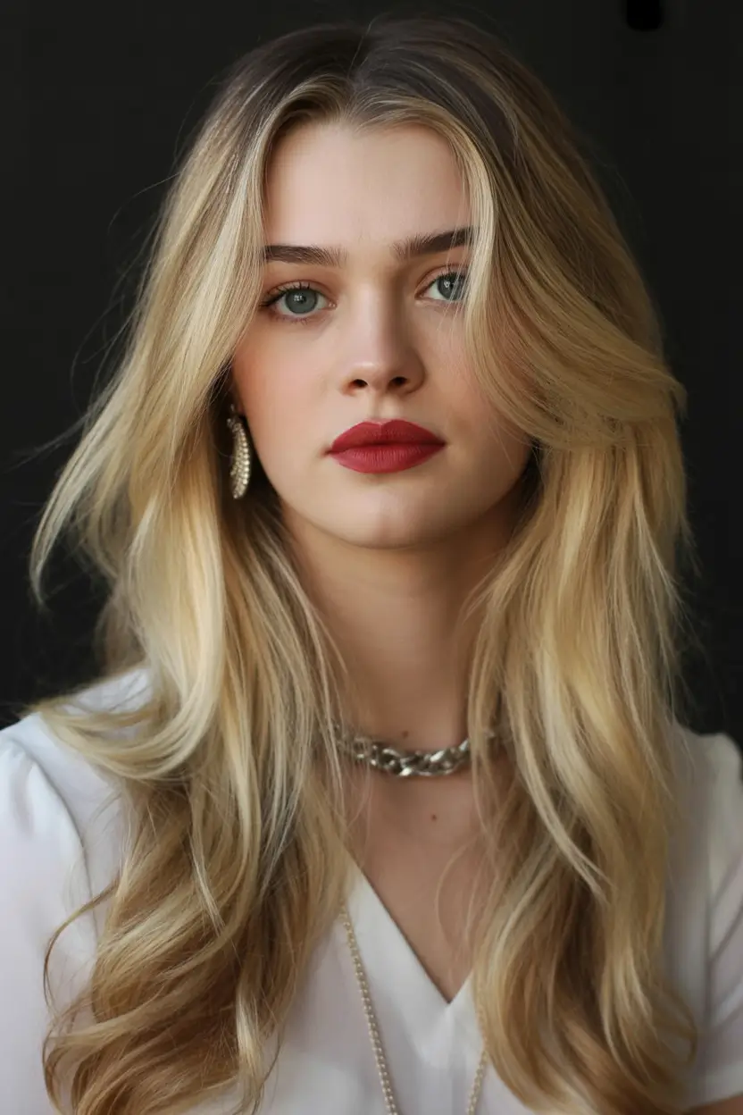 Winter 2025-2026 Hair Colors Ideas for Blondes Subtle Root Melt with Golden Ends