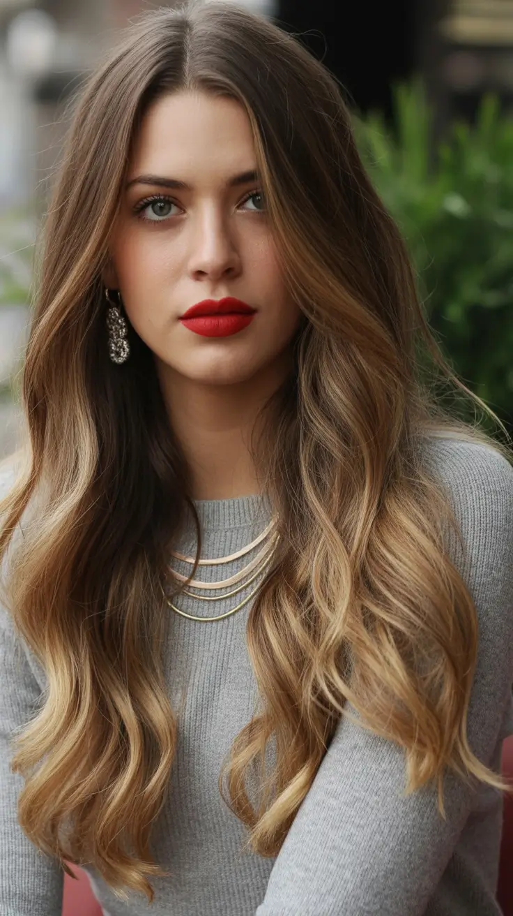 Winter 2025-2026 Hair Colors Ideas for Brown Hair Golden Brunette Glow