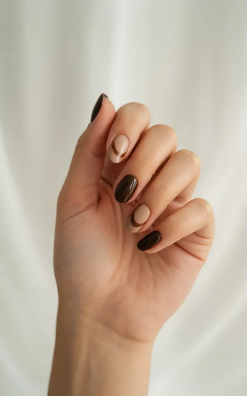 winter acrylic nails 2025-2026 mocha swirl perfection