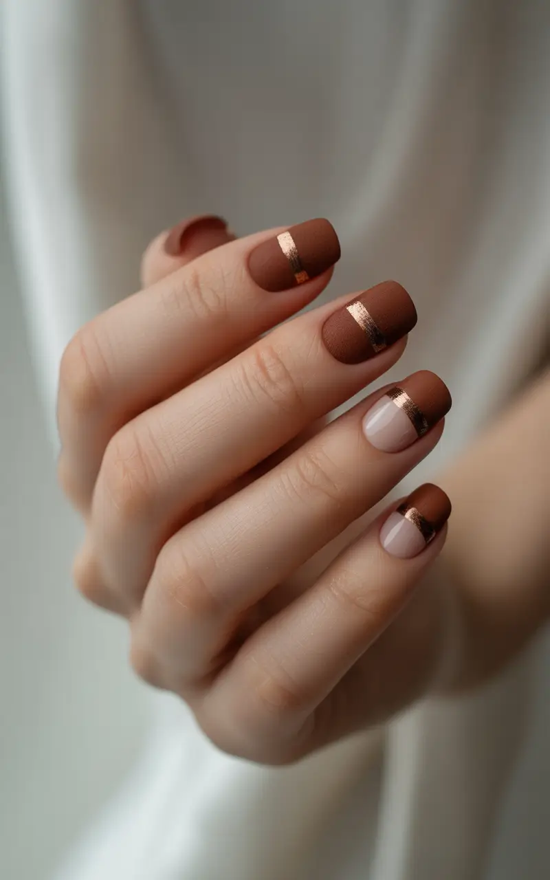 winter acrylic nails 2025-2026 mocha elegance