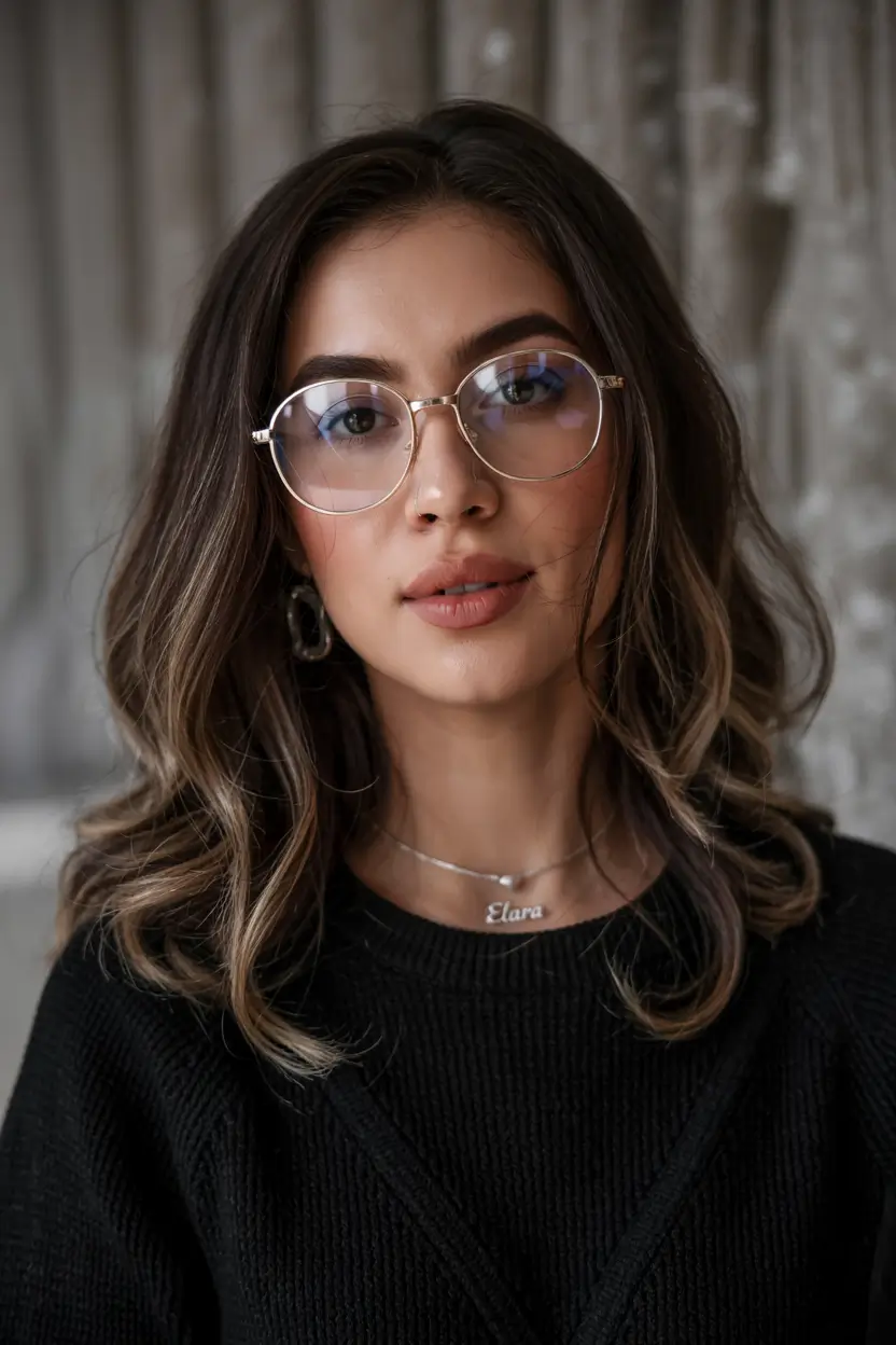 winter haircuts Balanced Waves with Subtle Contrast
