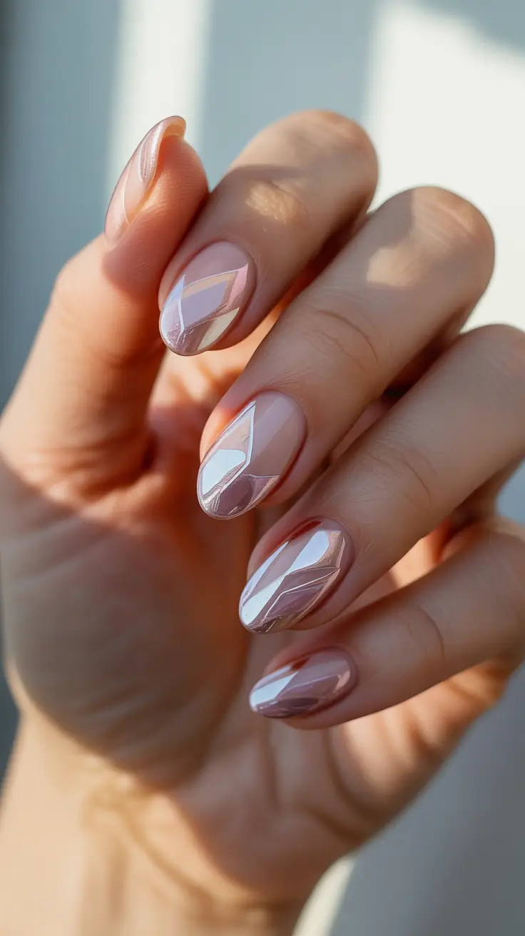 winter holiday nails 2025-2026 crystal petal shine