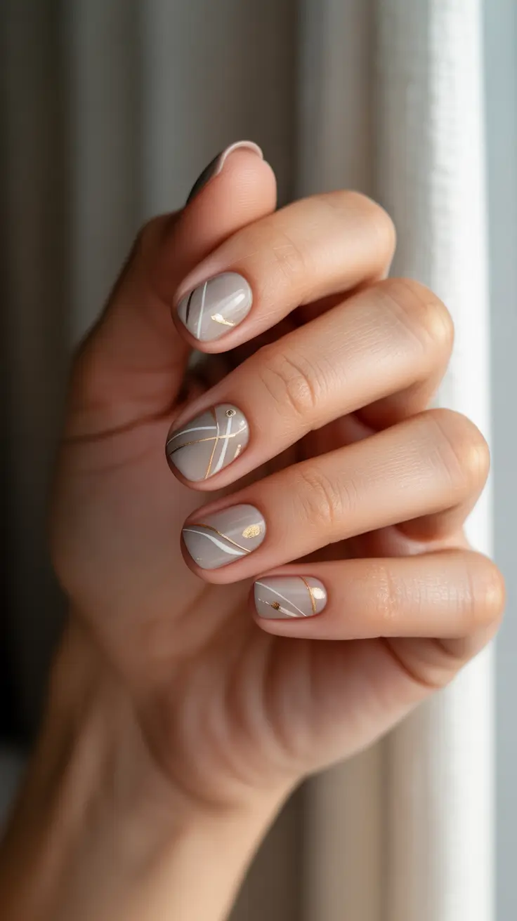 nails-design-winter-colors-2025-golden-veil-geometry