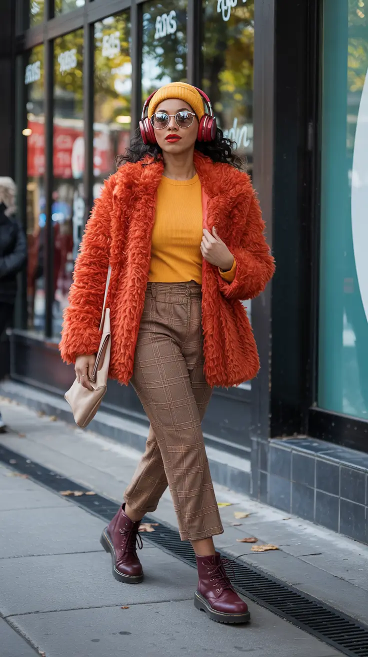 winter outfits blackgirl Bold Textures and Warm Citrus Energy