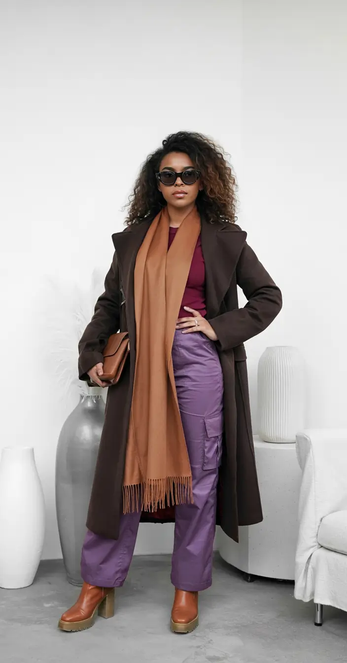 winter outfits blackgirl Unexpected Color Play with a Polished Twist