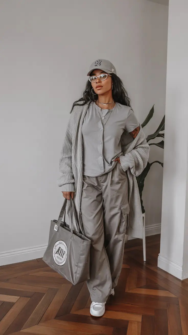winter outfits blackgirl Cool Grey Layers with Urban Ease