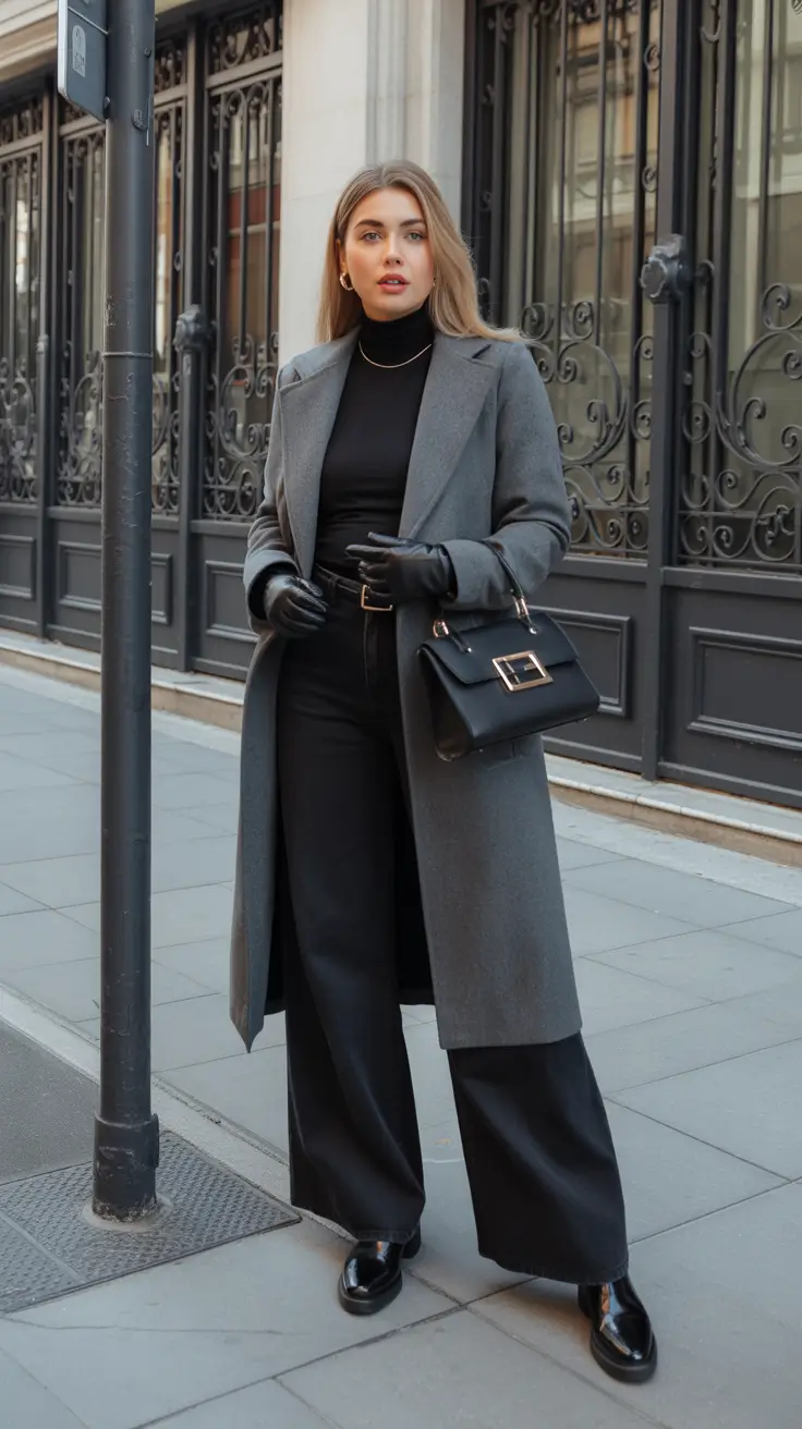 winter work outfits 2025 relaxed knits meet tailoring