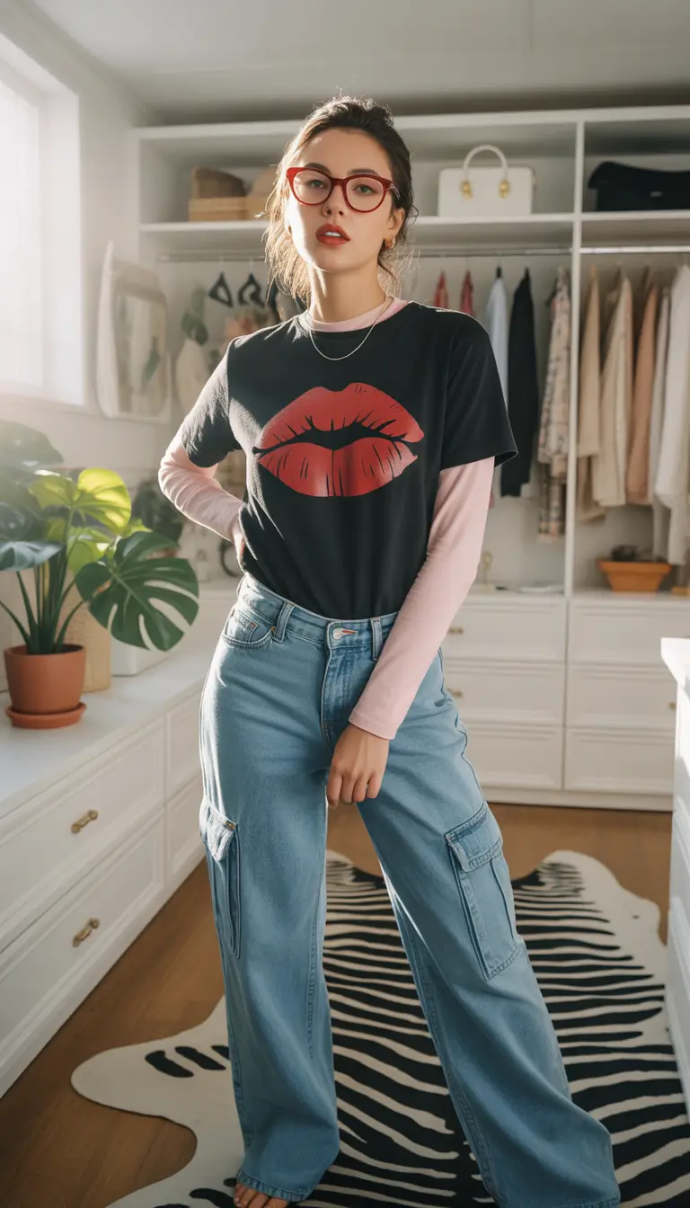 capsule wardrobe outfits 2026 the graphic tee layering formula that never fails