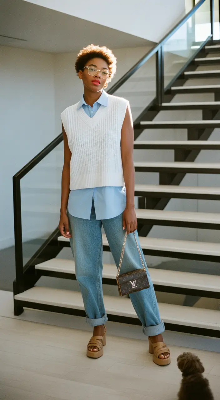 best capsule wardrobe outfits 2026 minimal knit vests for effortless layering