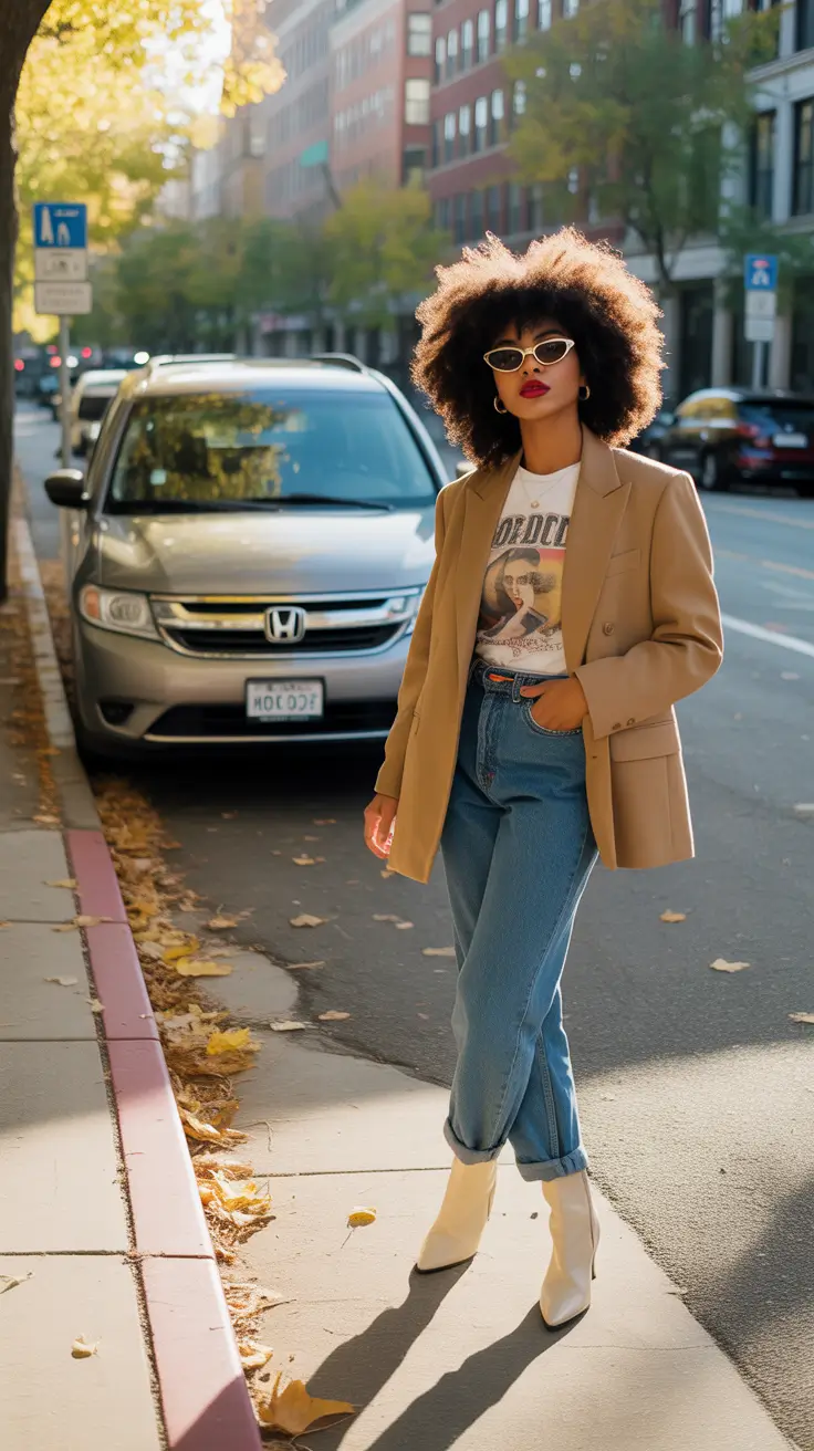 best capsule wardrobe outfits 2026 autumn neutrals with a graphic twist