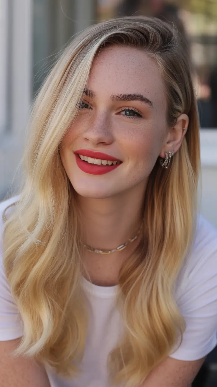 blonde hair color Soft Golden Summer Blonde With Natural Warmth