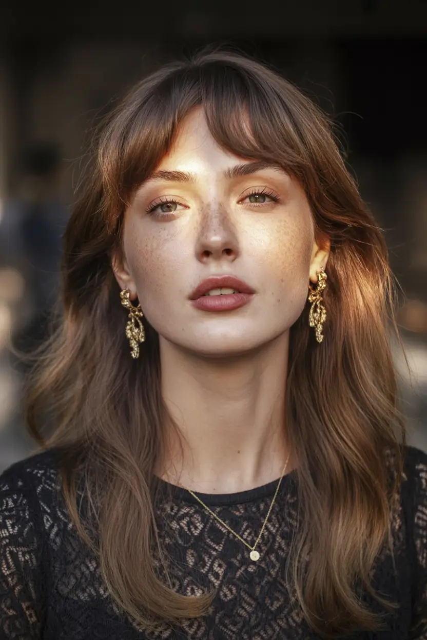 Brown hair colors Classic Soft Chocolate Brown With Subtle Golden Ends