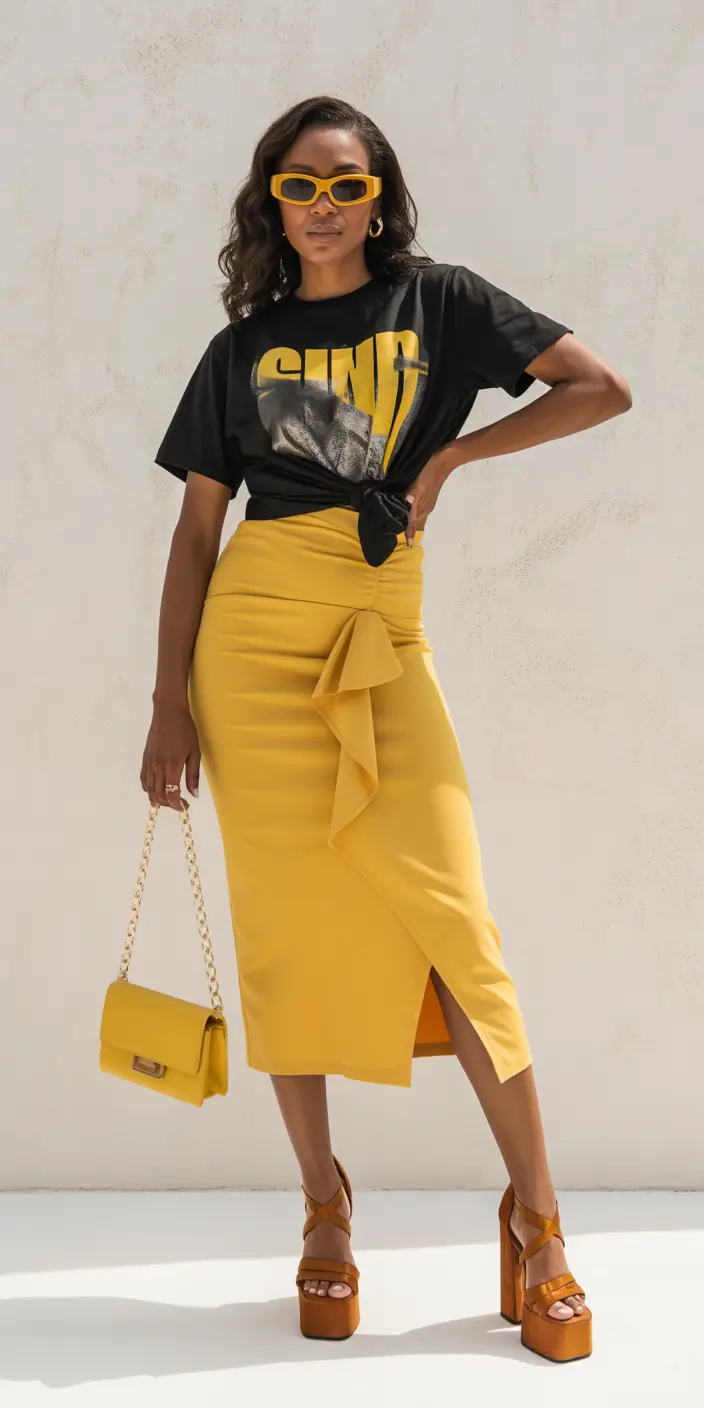 brunch outfits black women summer golden hour glam