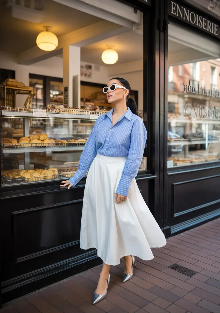 brunch outfits spring blue sky simplicity