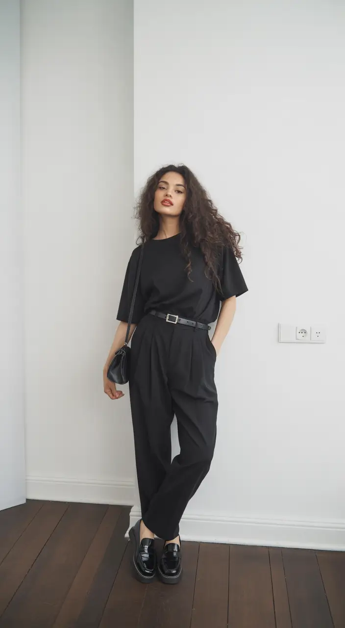 business casual outfits for women 2026 Effortless Power The All Black Business Casual