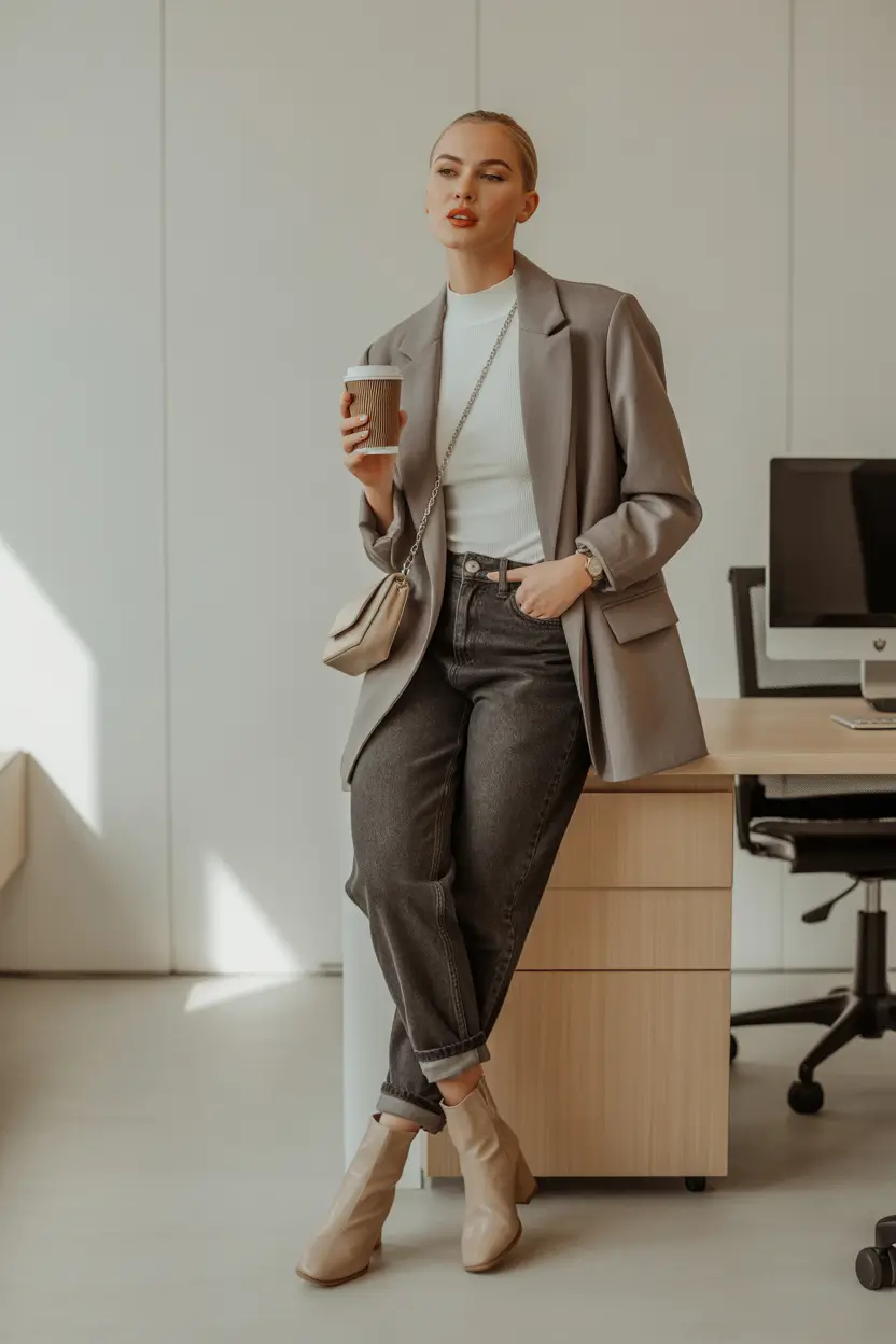 business casual outfits for women 2026 The Coffee Run Chic
