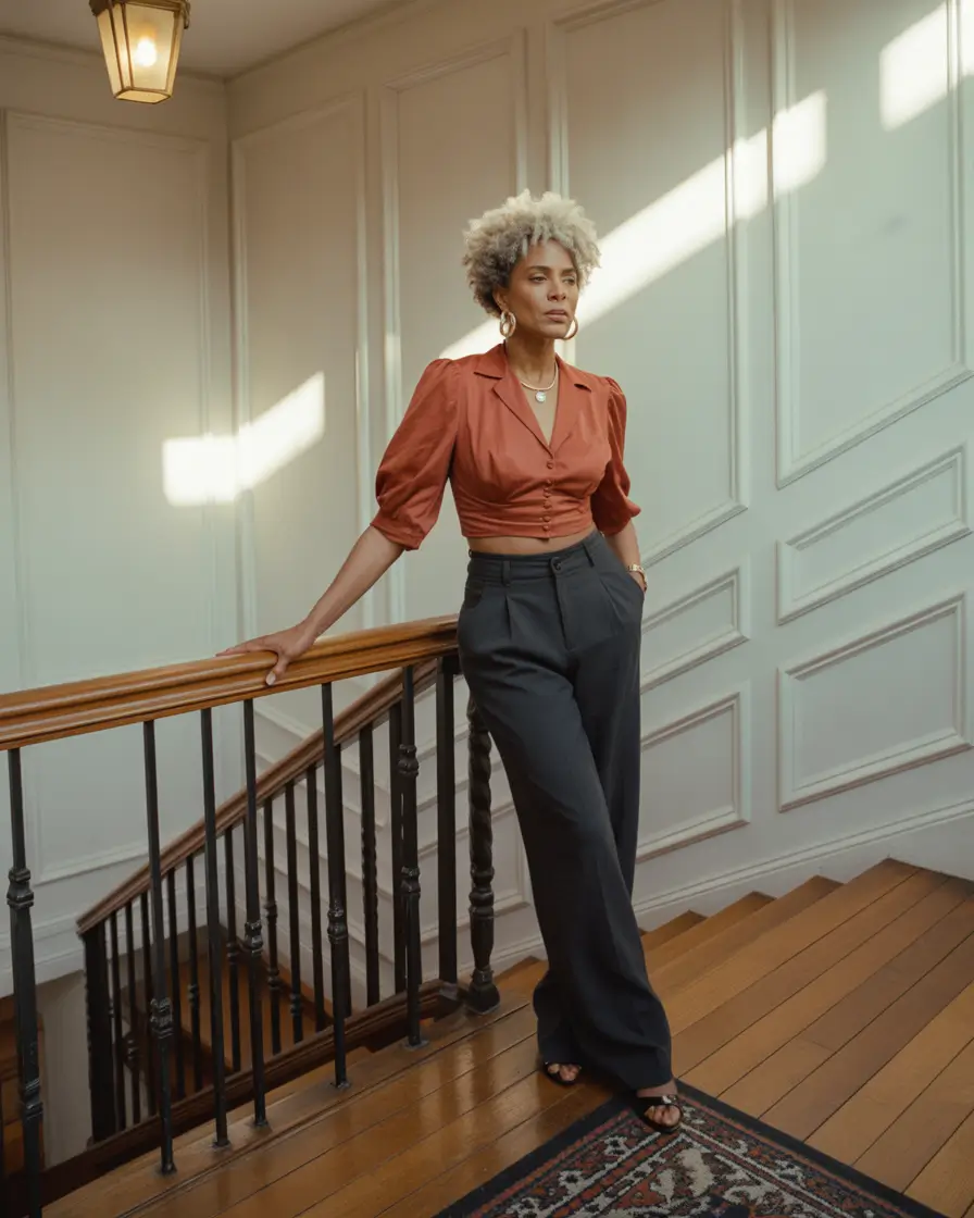 Casual outfits for women over 50 in 2026 Terracotta Confidence for Warm Weather Evenings